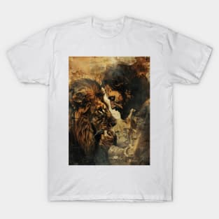 Lion And Jesus Christian T-Shirt